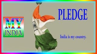 PLEDGEI Love my countrySchool Pledge Indian National Pledge in EnglishMy IndiaS Nagender [upl. by Freddie]