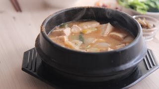 SUB 그냥 된장찌개간단요리ampsimple KfoodHow to make doenjang jjigae Bean paste stew [upl. by Morrell772]