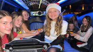 RIDING in a LIMO with MY BEST FRIENDS AUBREY SWIGART [upl. by Meehar416]