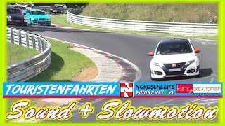 Touristenfahrten Nürburgring Nordschleife Sound  Slowmotion gefällt dir das 😉 Ringpressionen 💚 [upl. by Ahsatniuq554]