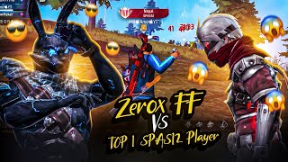 Hacker Level Top 1 SPAS12 Player👽 Vs Zerox FF🥷  Freestyle 1vs1 Fight☠️ [upl. by Adriel]