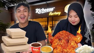 BAWAIN ISTRI AYAM RICHEESE PEDAS SAUS KEJU LANGSUNG DI SANTUPP TAK TERSISA😂 [upl. by Nuli855]