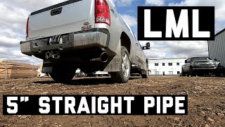 LML Duramax 5quot straight pipe sound at idle and rev [upl. by Hoy]