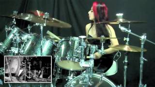 SLAYER quotPOSTMORTEMquot  DRUM COVER  LUX DRUMMERETTE [upl. by Amoritta]