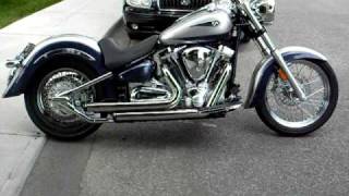 Yamaha Roadstar Rinehart exhaust pipes [upl. by Eylrahc397]