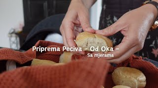 Kompletan proces pripreme kruha🍞 sa mjerama ali na moj način od oka 👁️ [upl. by Adnarym134]