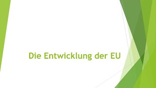 Geographie Geschichte der Europäischen Union EU einfach und kurz erklärt [upl. by Leontyne411]