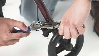 How to adjust brakes on a Medline rollator [upl. by Norat867]