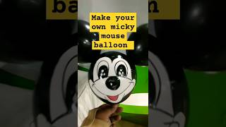 make a micky mouse balloon create Disney balloon characters [upl. by Nawk833]