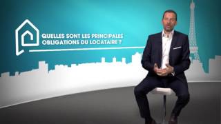 Quelles sont les principales obligations du locataire [upl. by Lolita211]