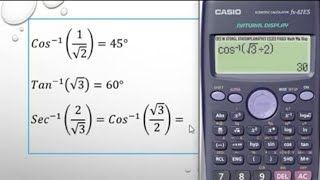 Trigonometría con calculadora como configurar en grados secante cosecante y cotangente [upl. by Onirefez44]