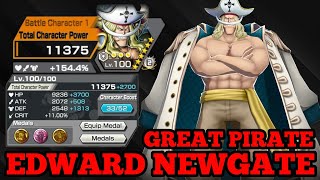 EDWARD NEWGATE GREAT PIRATE GAMEPLAY  ONE PIECE BOUNTY RUSH  OPBR [upl. by Aicirtap]