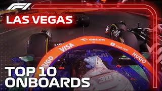 Top 10 Onboards  2024 Las Vegas Grand Prix  Qatar Airways [upl. by Siugram]