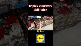 Triplex vuurwerk Lidl Polen 💥 lidlfajerwerki [upl. by Eugilegna]