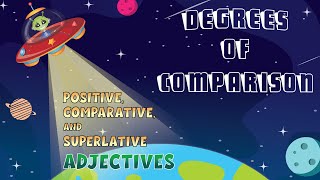 Degrees of Comparison  Positive Comparative and Superlative Adjectives [upl. by Sosthena]