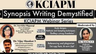 Synopsis Writing Demystified Study designs Methods amp Sampling techniques amp Referencing amp Plagiarism [upl. by Lorimer697]