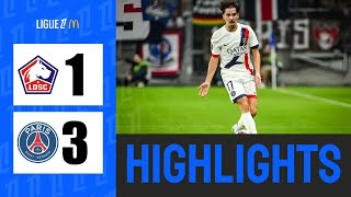 Lille vs PSG 1  3  Highlights  Ligue 1 20242025 [upl. by Martica]