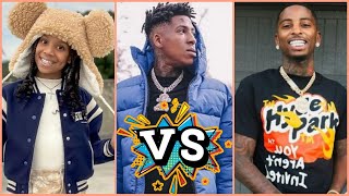 Lil Raspberry Raspberry and Me VS Funny Mike VS NBA Young Boy  Lifestyle  Comparison [upl. by Jarin]