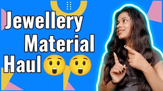 Diy Jwellery Material Organizer 🤗🤗🤗🤗Jewellery Material Haul Art and Craft [upl. by Wolliw]