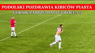 Lukas Podolski Pozdrawia Kibiców piasta Górnik ZabrzePiast Gliwice 33 [upl. by Sualakcin872]