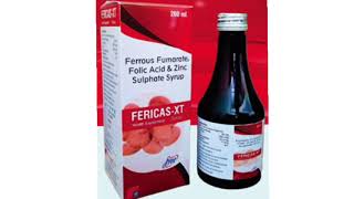 FERICAS XT Syrup Ferrous FumarateFolic Acid amp Zinc Sulphate Syrup [upl. by Garretson]