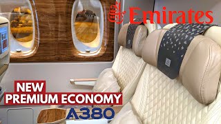 EMIRATES Brand New AIRBUS A380 Premium Economy  Paris  Dubai  Flight Review [upl. by Ave]