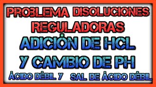 Cómo calcular el pH de DISOLUCIONES AMORTIGUADORAS ÁCIDAS Variación de pH al añadir un ácido fuerte [upl. by Anyrak]