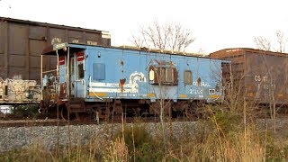 112217  Conrail Caboose Sitting along the former BampO at Iuka IL [upl. by Sivahc]