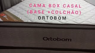 TUDO SOBRE A CAMA BOX CASAL ORTOTECH ORTOBOM COM MOLAS [upl. by Aima]