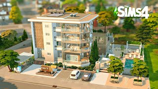 Modern Apartments 5 Unit  For Rent 🏢🌳  Stop Motion Build  The Sims 4  No CC [upl. by Lael]