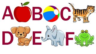 Abcdefg  Abcefg Alphabet  A for Apple B for Ball  Abcde Capital Letters  Abcde Rhymes [upl. by Rand455]