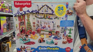 CHRISTMAS FANS  HOLIDAY ADVENT CALENDAR  FISHERPRICE LITTLE PEOPLE amp SANTA CLAUS 24 PIECES 1299 [upl. by Ahcilef]