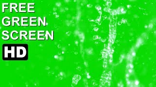 FREE HD Green Screen HI DEF SLOW MOTION WATER SPLASH [upl. by Eldreda]