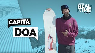 CAPiTA DOA Snowboard  Real Time Reviews [upl. by Gloriane]