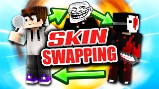 SKIN SWAP TROLLING Minecraft Murder Mystery [upl. by Dombrowski]