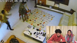 Ayiooo வீட்டுக்கு திருடன் வந்துட்டான்🥺 CCTV FOOTAGE [upl. by Tnomad178]