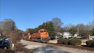 BNSF 7589 Leads NS 283 Thru Norcross GA 222024 [upl. by Trula]