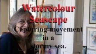 Watercolour Seascape Capturing movement in a Stormy Sea [upl. by Adele398]