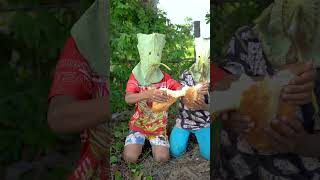 Survival Skills SIMPLE But USEFUL In Forest Eating Snack survival camping forest bushcraft [upl. by Aed]