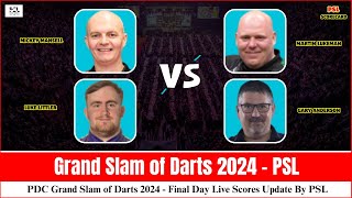 Grand Slam of Darts 2024 Live Score Update  Quarter Finals Action amp RealTime Results [upl. by Cutcheon]