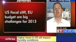 US fiscal cliff EU budget are big challenges for 2013 Jefferies [upl. by Willa]