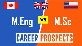 Master of Science Msc vs Master of Engineering Meng  Career Prospects [upl. by Lusa]