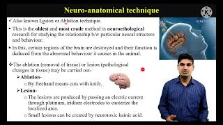 Neuroanatomical techniques  Neuroanatomical method of studying animal behaviour [upl. by Lacram]