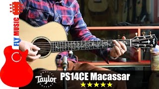 泰勒Taylor PS14CE Macassar Ebony guitars review吉他评测 [upl. by Orella728]