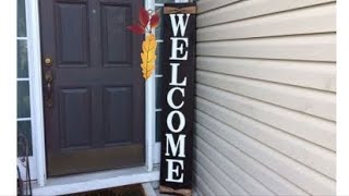 DIY Welcome SIGN  Quick and Easy [upl. by Aniteb]