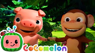 Apples and Bananas Song  CoComelon Furry Friends  Animals for Kids [upl. by Lentha455]