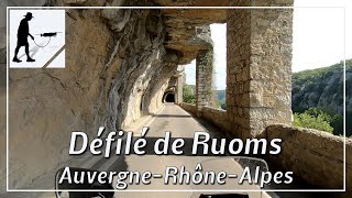 Défilé de Ruoms Balcony Road D4 Ardéche AuvergneRhôneAlpes France  by motorcycle [upl. by Nollie531]