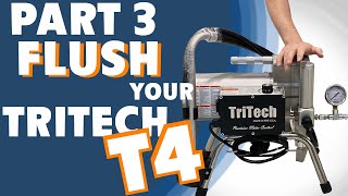 Ready To Spray Tritech T4 Paint Sprayer  A Stepbystep Guide To Flushing Your Machine [upl. by Yderf]