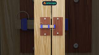 DoubleLocking Wooden Door Latch with Satisfying Click [upl. by Aicile]