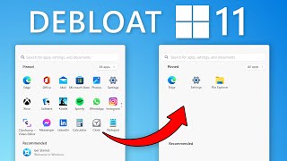 Debloat Windows 11 Installations With Just 2 Clicks [upl. by Annaeiluj]